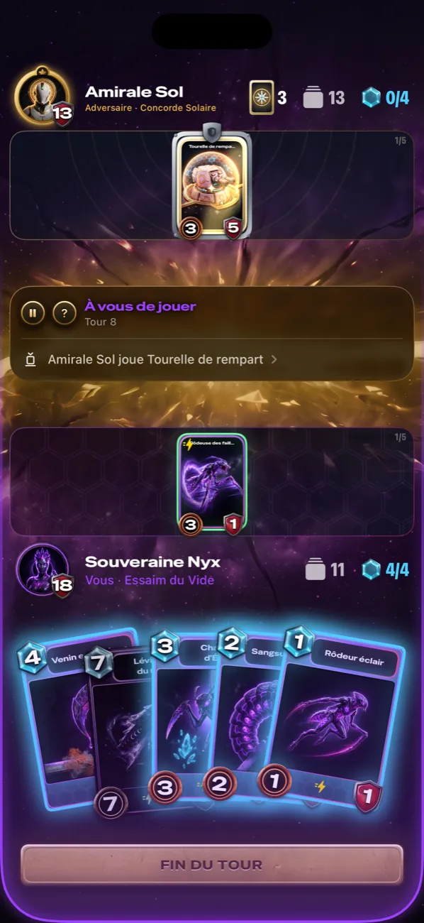 Des duels de cartes stratégiques